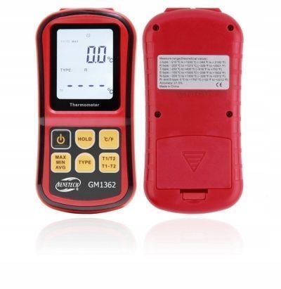 Cyfrowy Termometr 2x Termopara Typu K -50 Do 1372