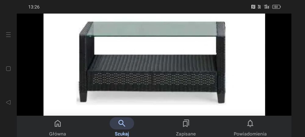 Stolik kawowy ława technorattan