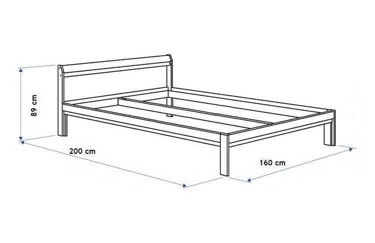 łóżko rama 200 x 160 cm