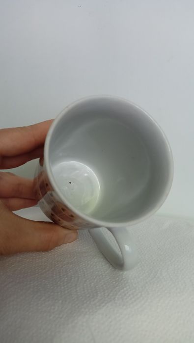 Kubek PRL Chodzież 10,3cm wzór jak Roman