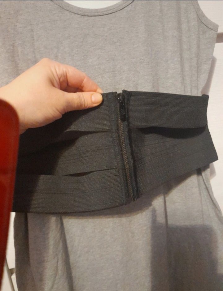 40 L bpc bonprix sukienka z pasem gorsetem