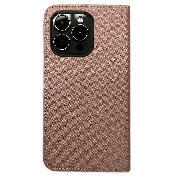 Etui Smart Magnet Book Iphone 15 Pro 6.1" Różowo Złoty/Rose Gold