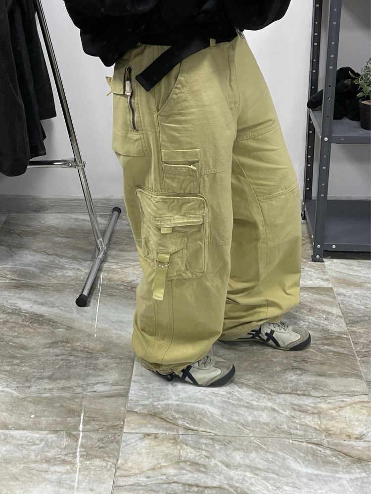 Широкі карго штани мультипокет baggy rap cargo pants широкие штаны реп