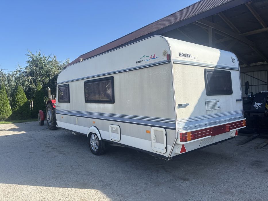 Przyczepa kempingowa. Hobby 520 przyczepa.Kamper.Kemping