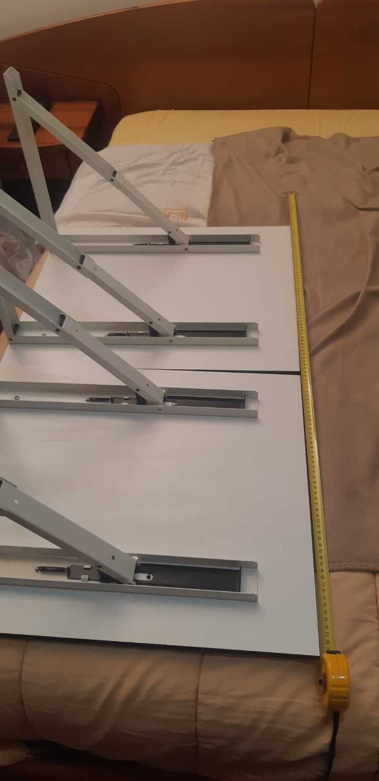 2 Tampos de Mesa Fenolico c/ Suporte de Parede Basculante até 200 kg