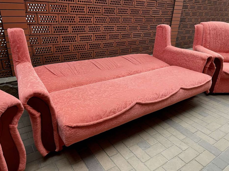 Комплект м'яких меблів "Президент": диван-ліжко + 2 крісла Західна Укр