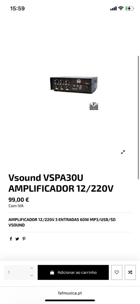 Amplificador Vsound