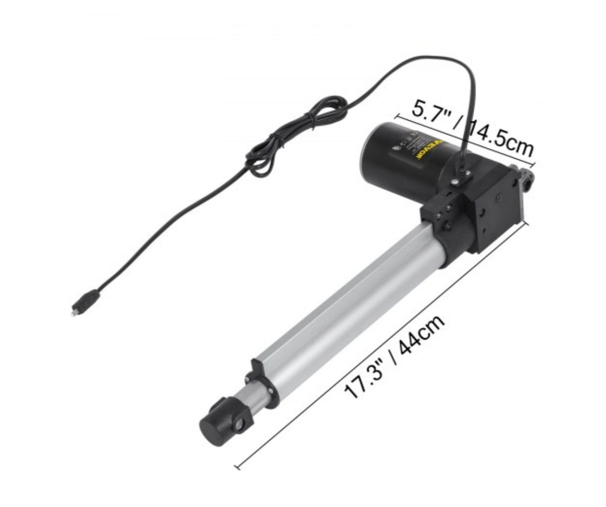 Motor linear VEVOR 6000 N  para cadeirão inclinavel