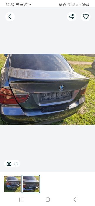 Lampy tyl bmw e90 przedlift bmw klapa w budę sedan oprawa zarowka