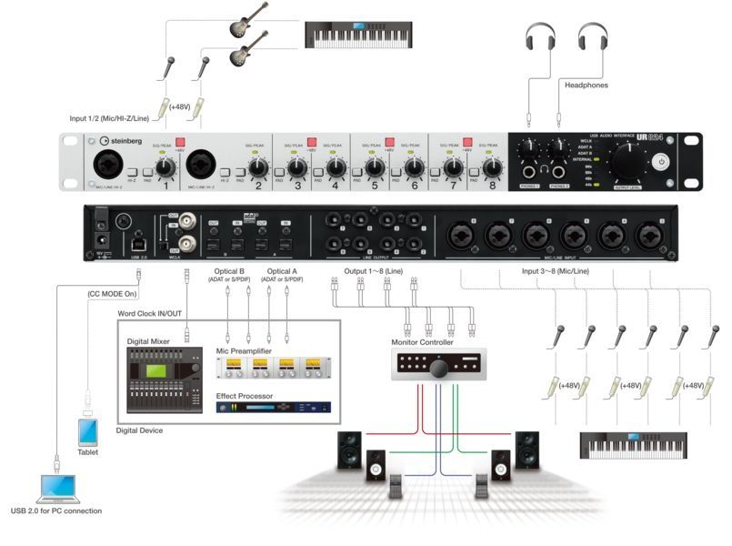 Steinberg UR824 / TL Audio 5050 Ivory 2