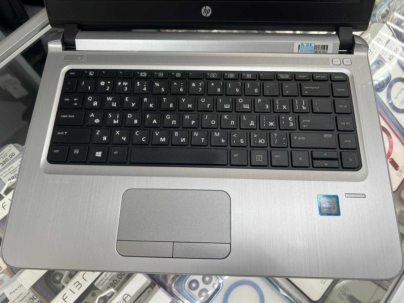 Тонкий ноутбук HP ProBook 440 G3, i3, SSD, 8 GB, батарея нова