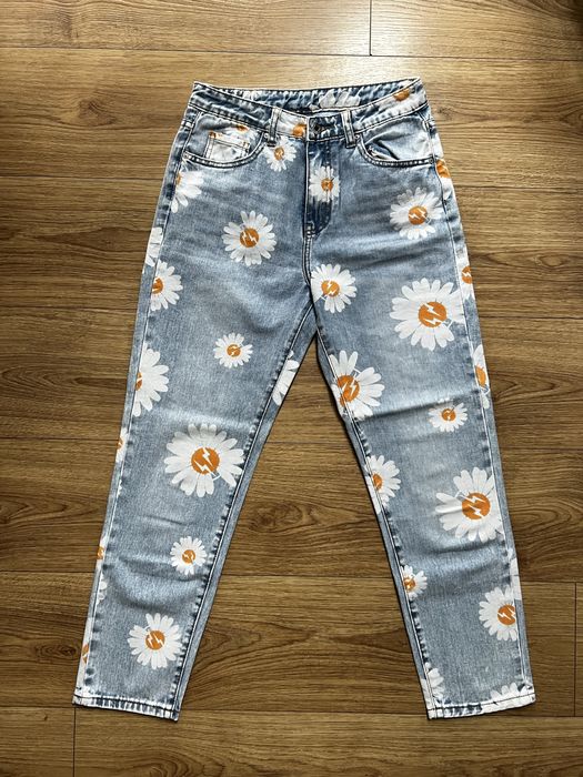Nowe damskie jeansy w kwiaty rozmiar XS