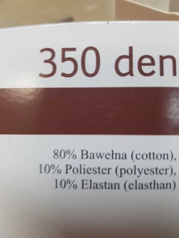 Bawełniane legginsy czarne grube r. XS-S