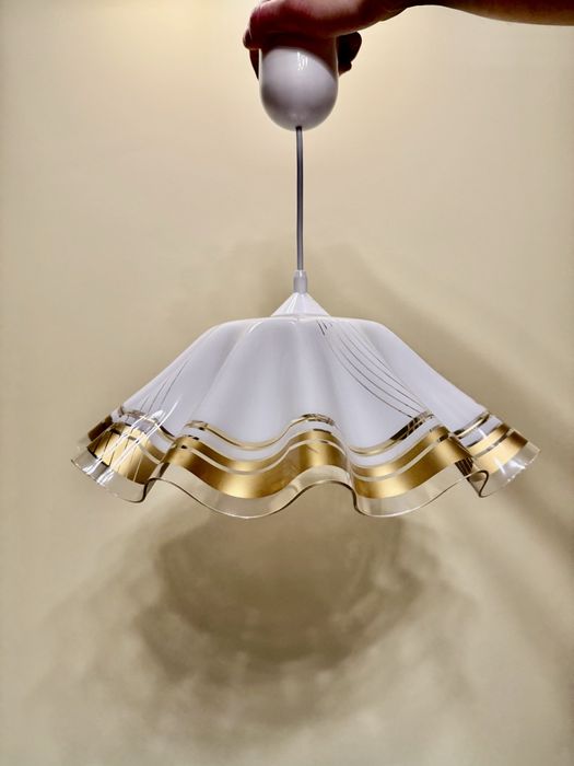 Luminex Żyrandol lampa sufitowa plexi lata 90.