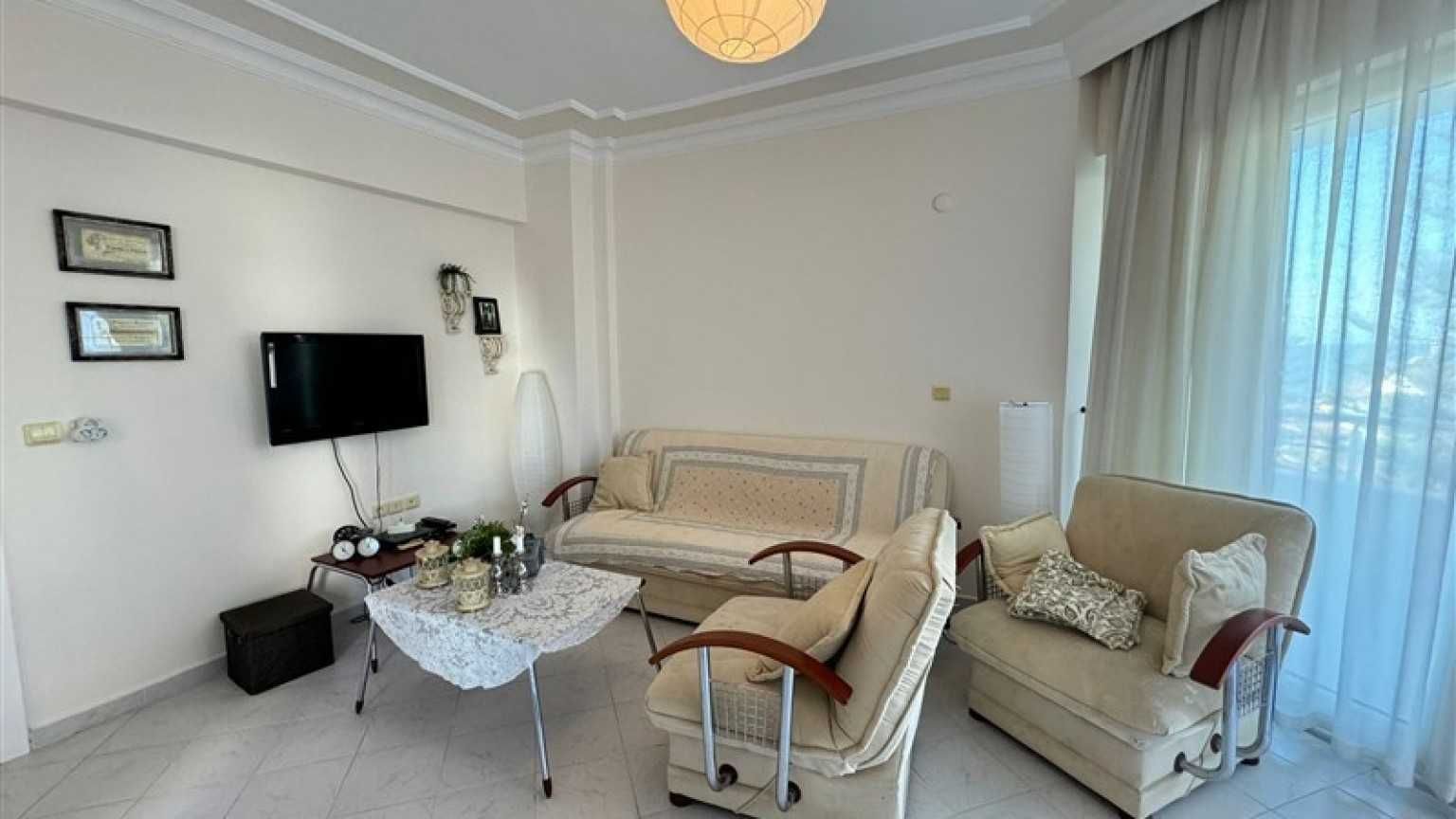 РЕАЛЬНАЯ! 3К квартира в Алании (Турция) 100 шагов к морю! 129 000 €