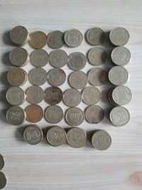 Монеты Украины номиналом 25коп. 50коп. Бывшие в обиходе.1992 и 1994 г.
