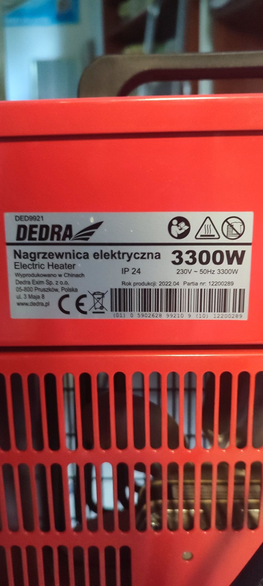 Nagrzewnica elektryczna DEDRA DED9921