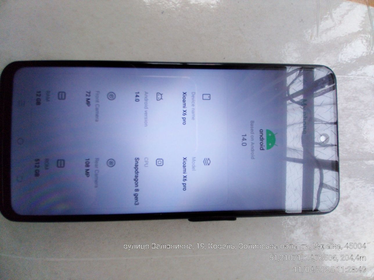 НОВИЙ ! Смартфон Xioami X6 pro 12/512 GB, 5G