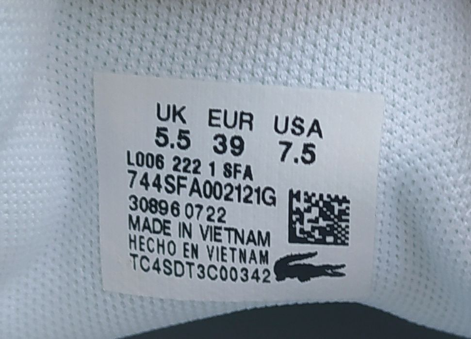 Стильні кросівки  Laсоste (унісекс),39р- люкс