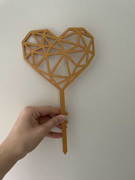 Topper na tort złoty