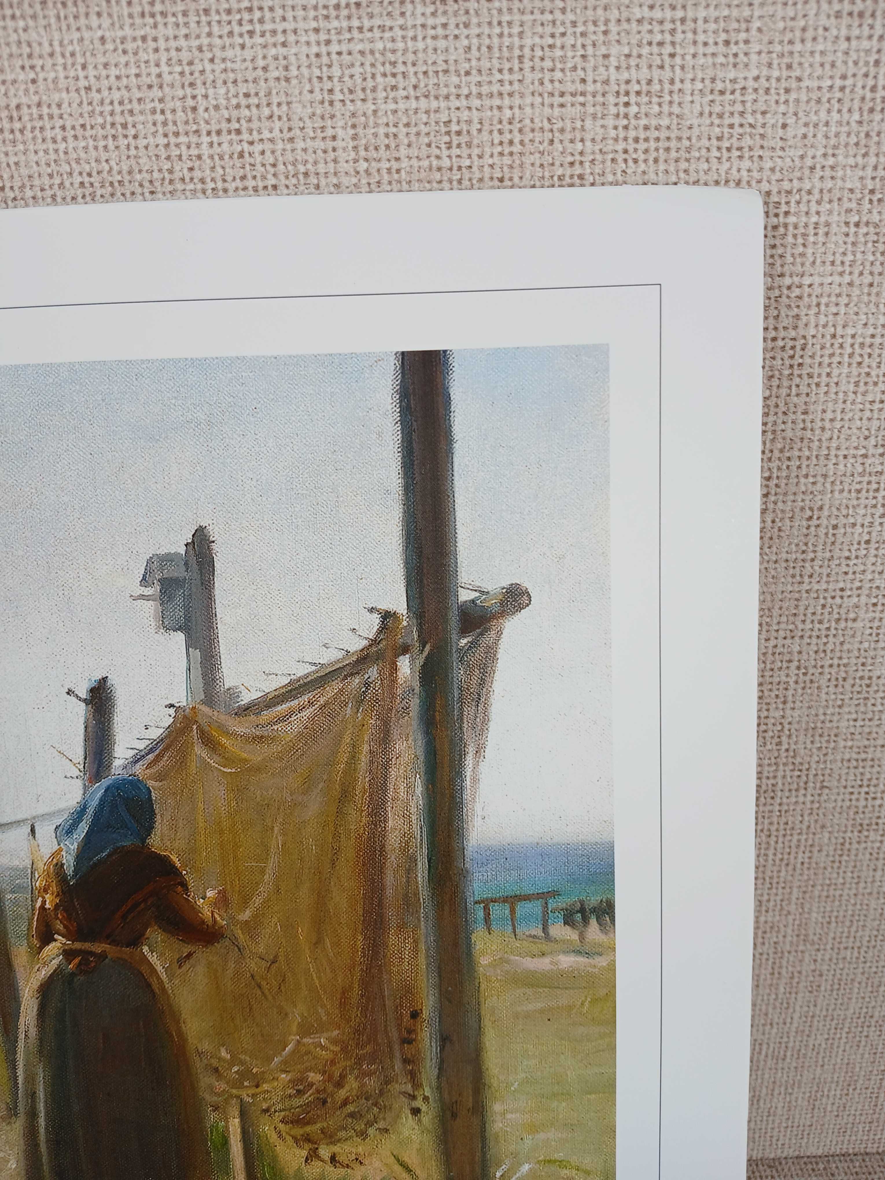 Grafika do oprawy M Ancher På stejlepladsen Lamberths 30x40 Dania Nowa