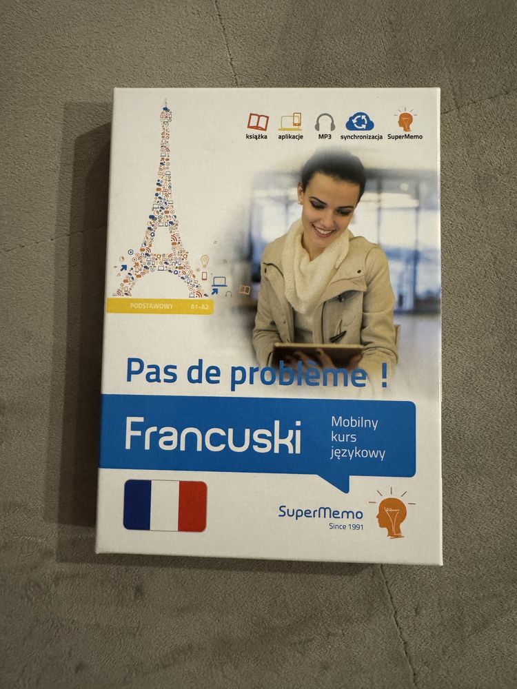 Pas de probleme! SuperMemo Język francuski, podstawowy A1-A2