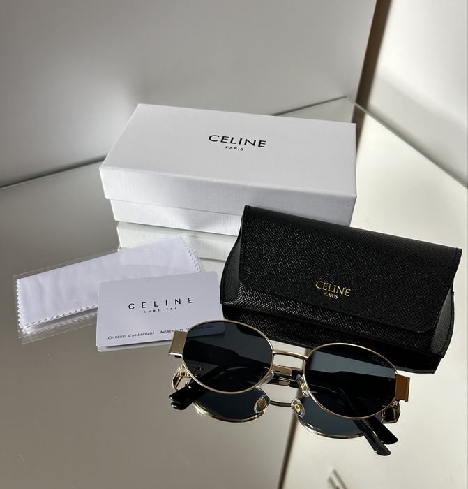 Okulary przeciwsloneczne „celine” złote