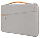 Torba na laptopa, notebooka, etui, aktówka, 14 cali, jasnoszara