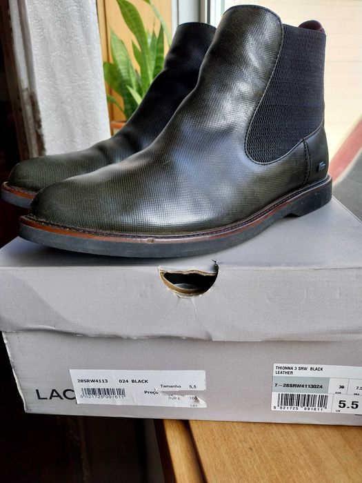 Botas Lacoste mulher n.39 em pele