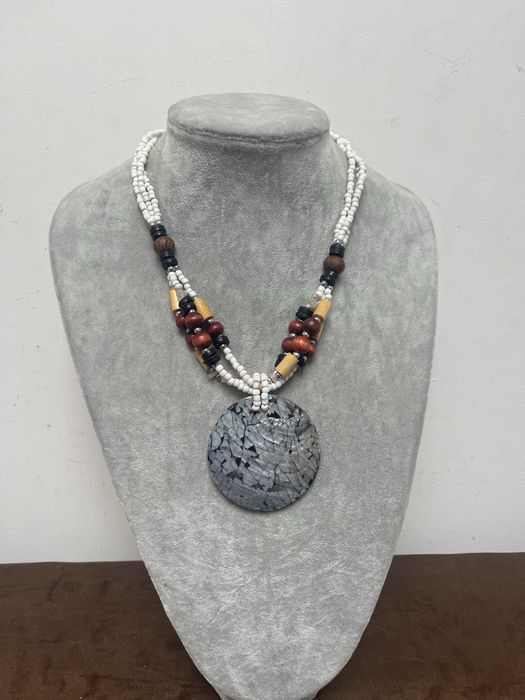 Stary Duży Naszyjnik z Prl