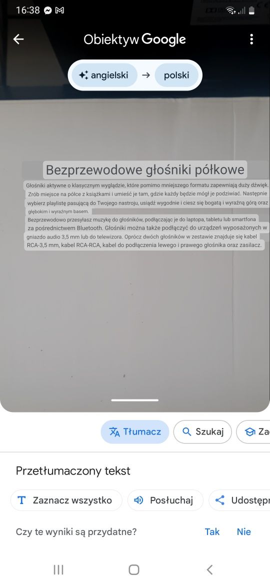 Kolumny głośniki BLUETOOTH