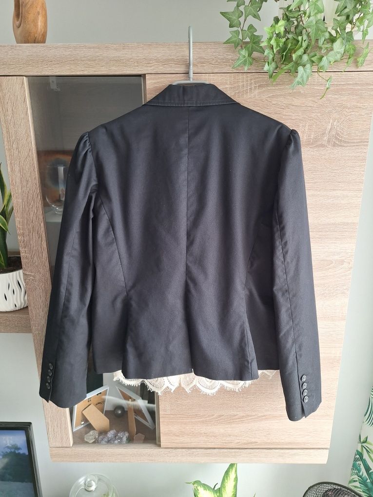 Czarny Żakiet L H&M