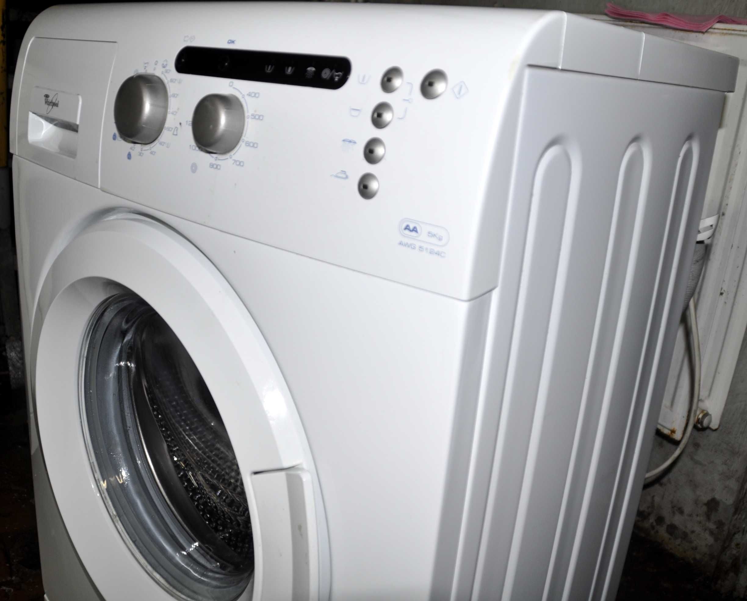 pralka pralki whirlpool SLIM 43 CM transport wniesienie podłącxzenie