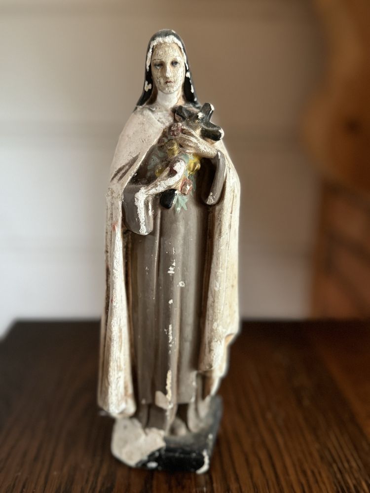 ŚWIĘTA TERESA, figurka, dewocjonalia, starocie, antyki, vintage