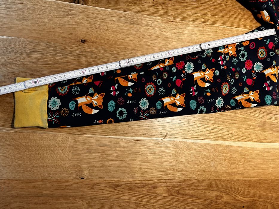 Spodnie softshellowe ocieplane w liski dla dziewczynki