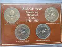 Zestaw monet Koron 1983 - Elizabeth II - Wyspa Man (83)