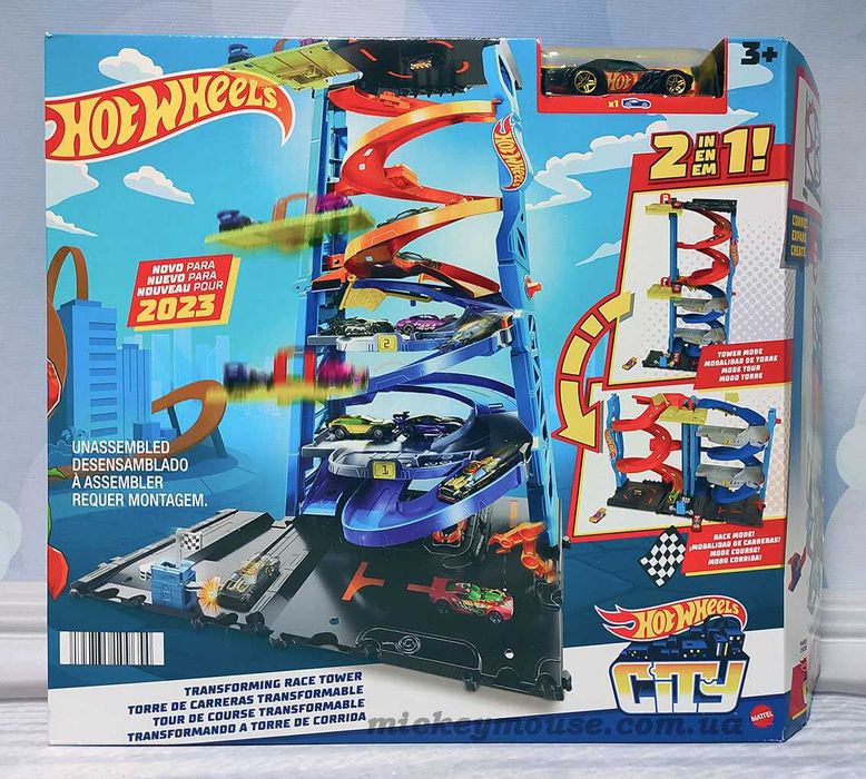 Хот Вілс Гоночна вежа Hot Wheels City Track Set Race Tower HKX43