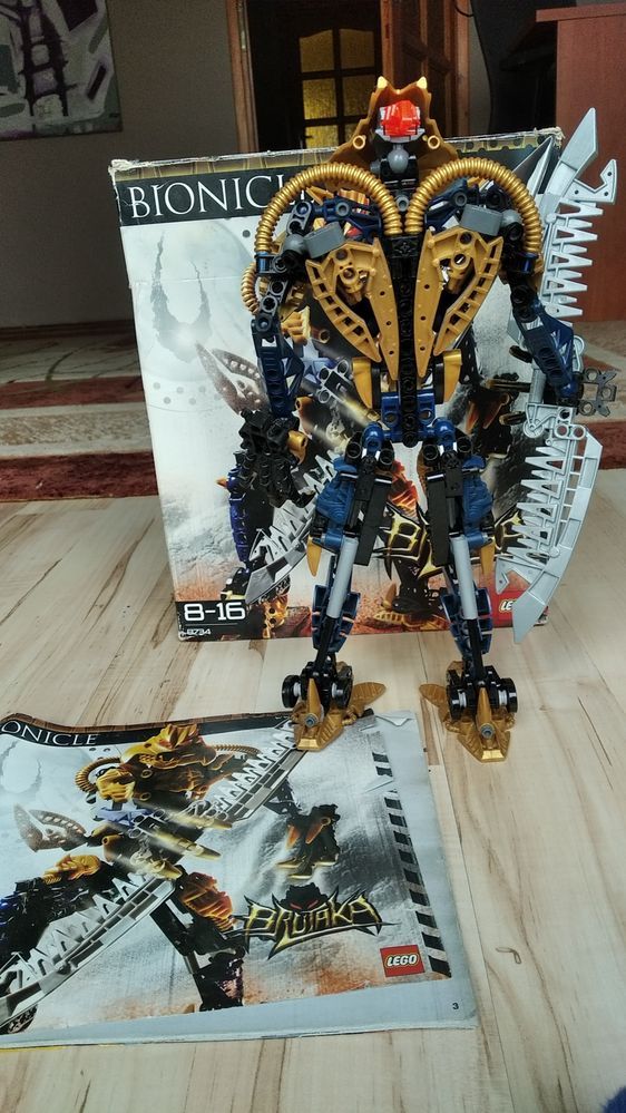 Lego Bionicle Titans Brutaka 8734 KOMPLET pudełko instrukcja figurka