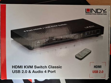 Lindy HDMI KVM Switch USB & Audio 4 Ports