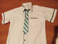 Koszula, krawat, koszulka dla chłopca r.122