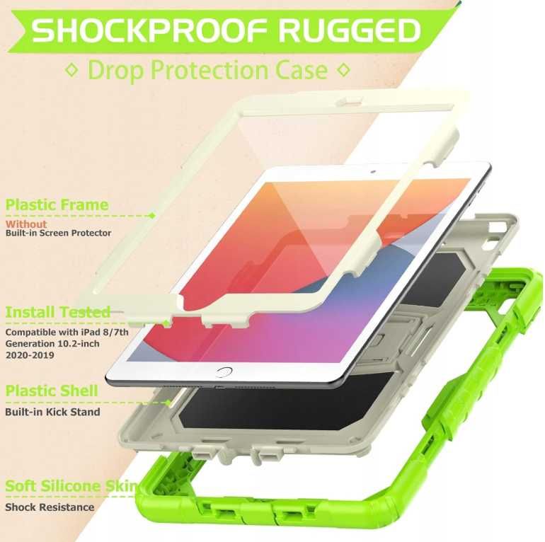 Etui Case Obudowa Do iPada 10.2 2019/iPad 8 10.2 2020 zielony