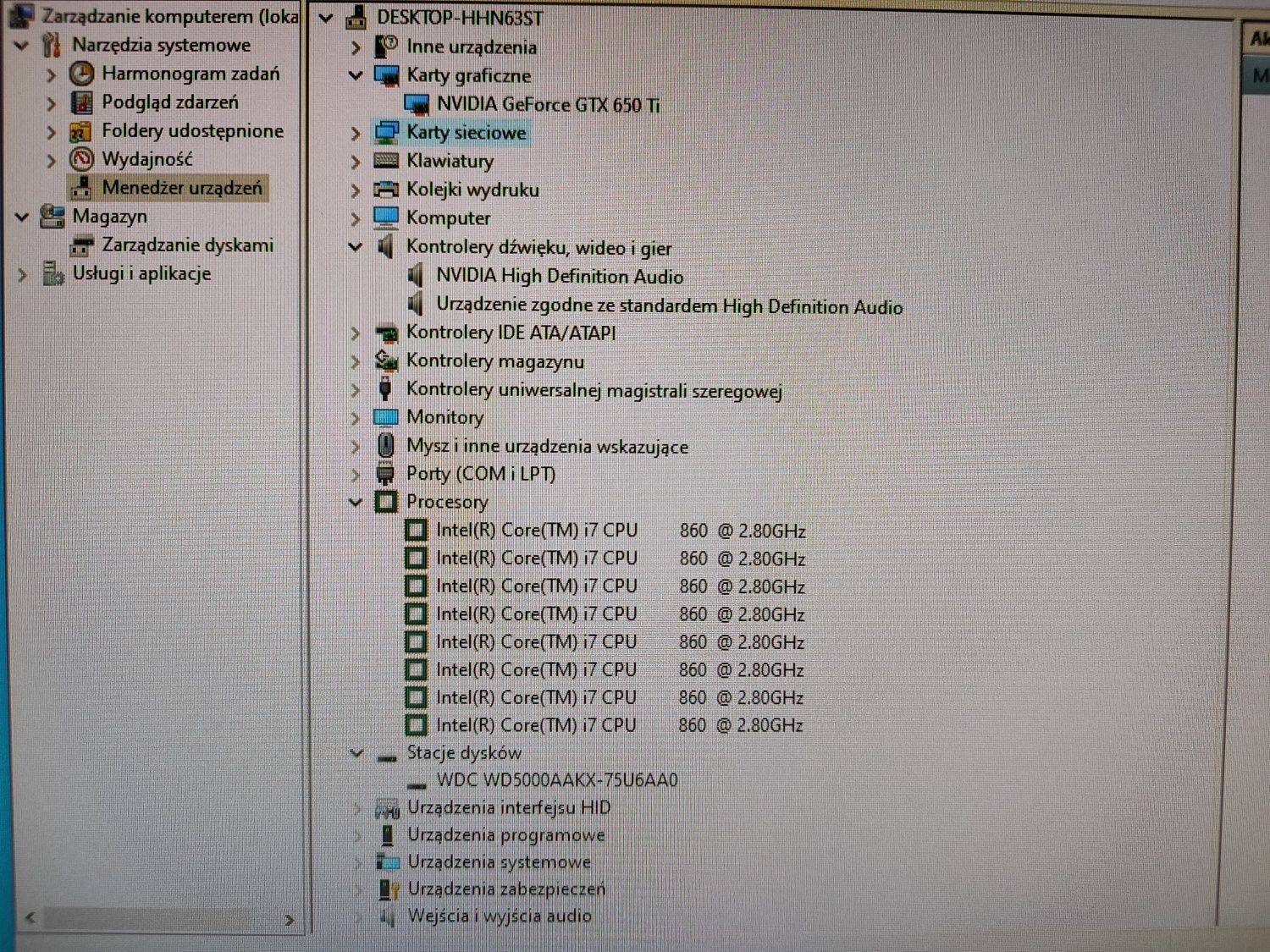Komputer / Intel i7 / Gtx 2gb