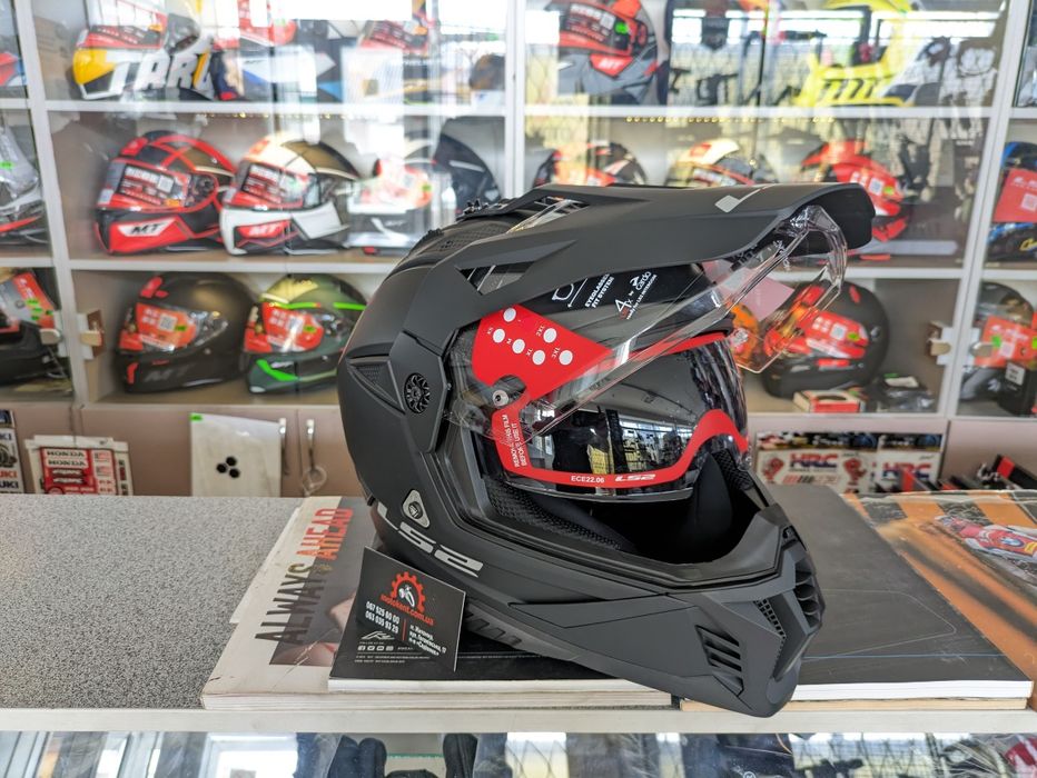 Шолом ендуро на квадроцикл мотоцикл LS2 MX702 Pioneer 2 Matt Black