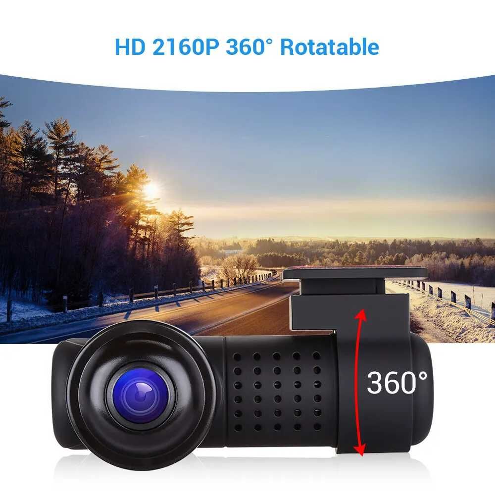 Câmera gravação tablier dashcam dvr 2160p