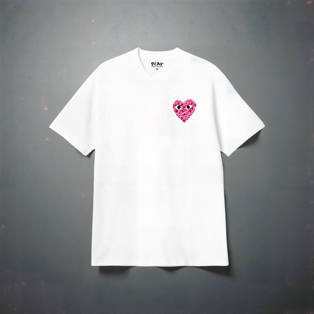 Футболка Comme des Garcons Play Logo унисекс плей с сердцем Новинка