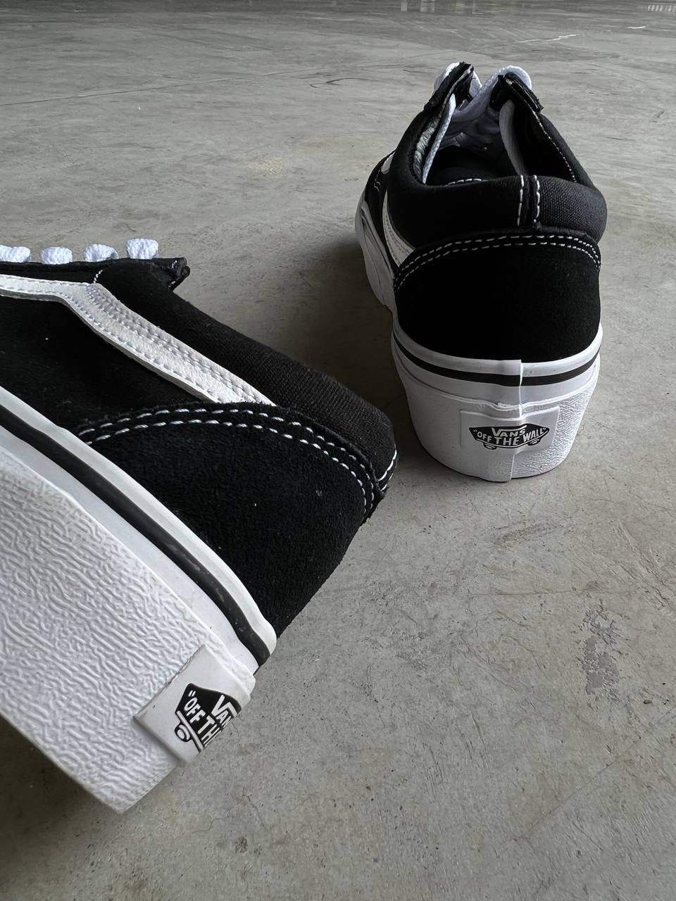 Женские Кеды Vans Old Skool Platform Black White 36-41 Хит Сезона!