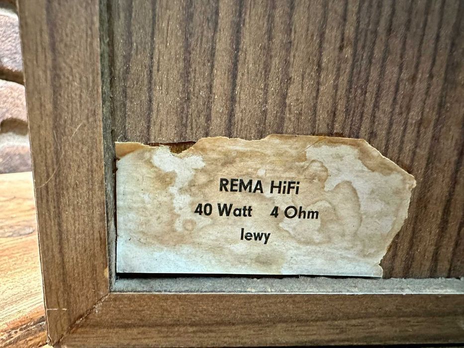 Kolumny Monitory Rema HiFi