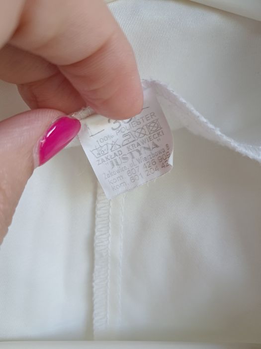 Kremowe ecru eleganckie bolerko rozm. 36