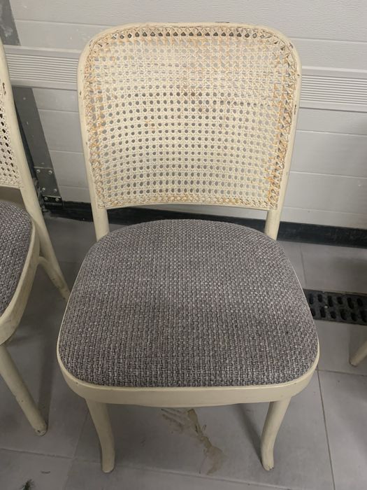 Krzesła tapicerowane + rattan, typ JAR, Jasienica