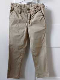 Spodnie chłopięce z materiału beżowe 104 coccodrillo